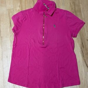 Pappagallo Fuchsia Short Sleeve Polo